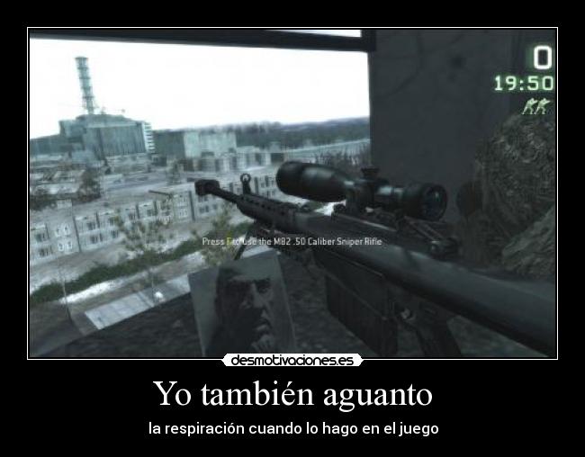 Yo también aguanto - la respiración cuando lo hago en el juego