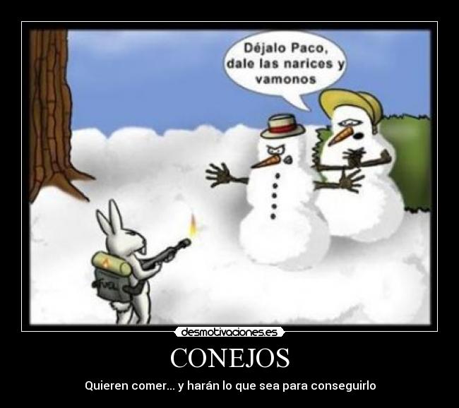 CONEJOS - Quieren comer... y harán lo que sea para conseguirlo