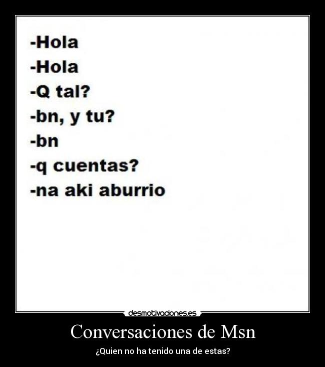 Conversaciones de Msn -