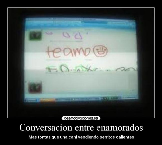 Conversacion entre enamorados -