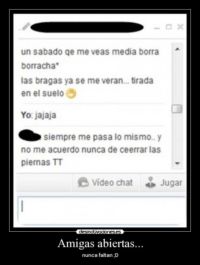 Amigas abiertas... - nunca faltan ;D