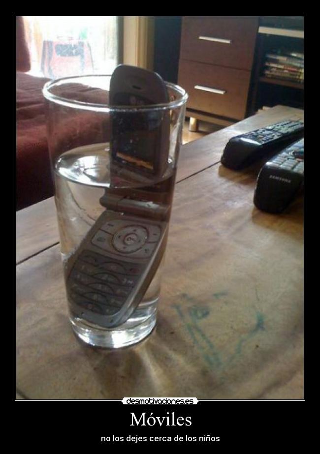Móviles - no los dejes cerca de los niños