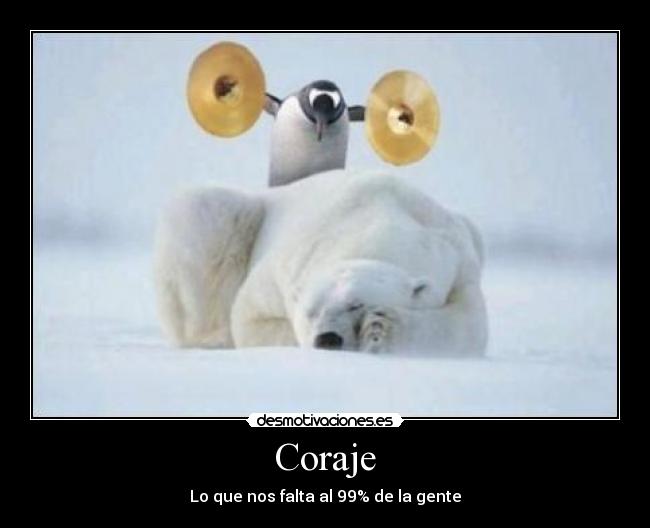 Coraje - Lo que nos falta al 99% de la gente