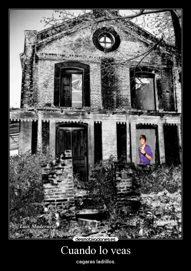 Cuando lo veas - cagaras ladrillos.