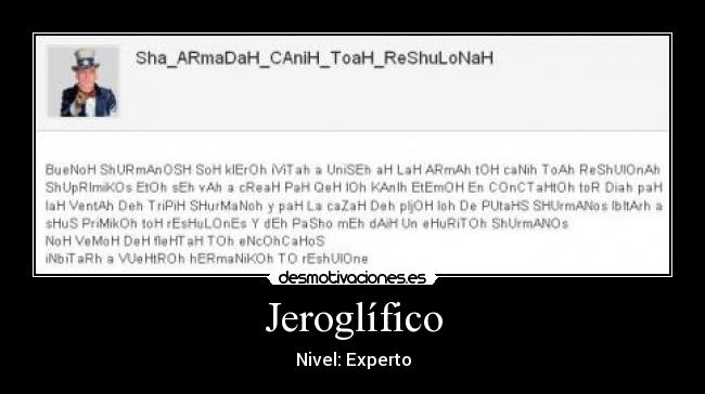 Jeroglífico - 