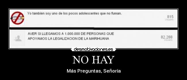 NO HAY -