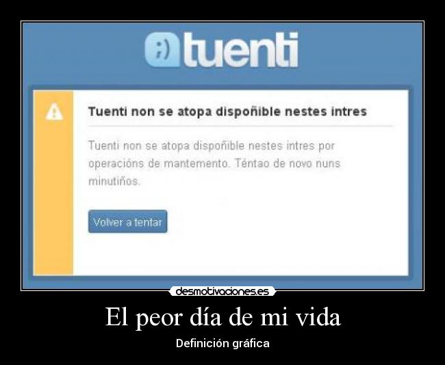 El peor día de mi vida - Definición gráfica