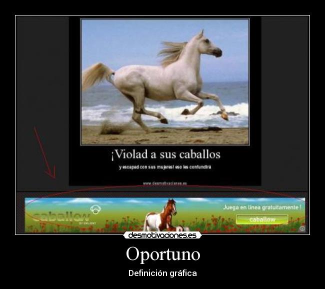 carteles caballo violar publicidad desmotivaciones