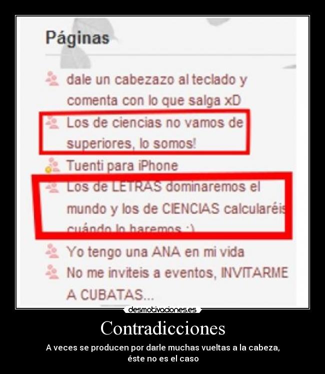 Contradicciones -
