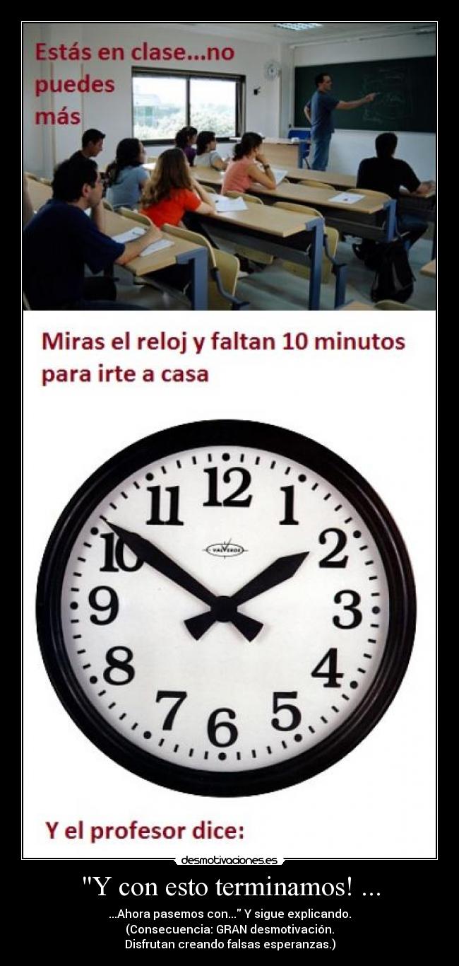 Y con esto terminamos! ... -