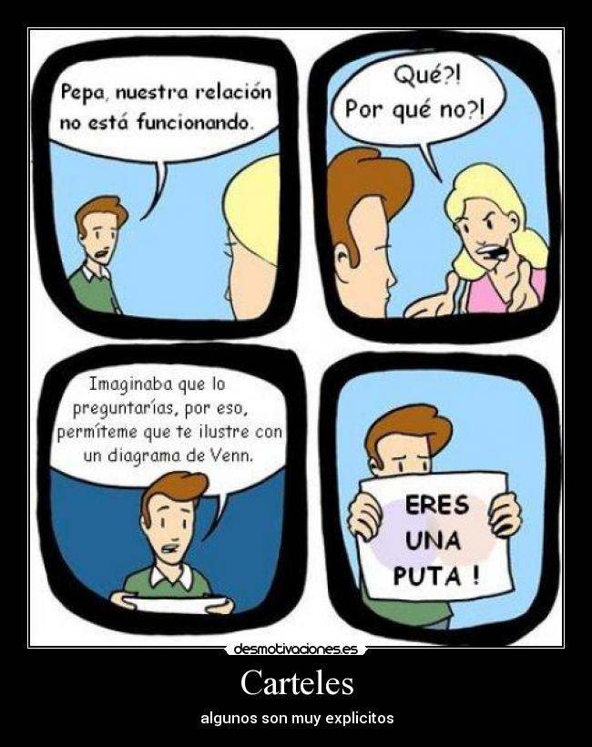 Carteles - algunos son muy explicitos