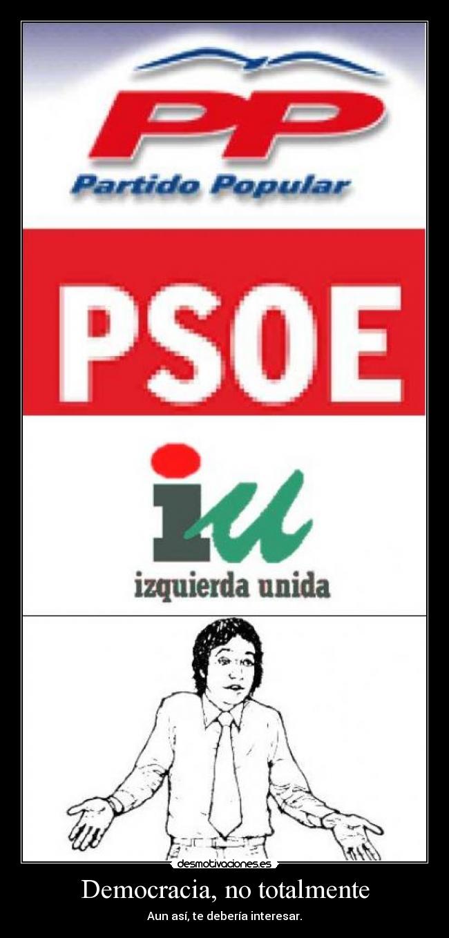 carteles politica partidos democracia tristeza desmotivaciones