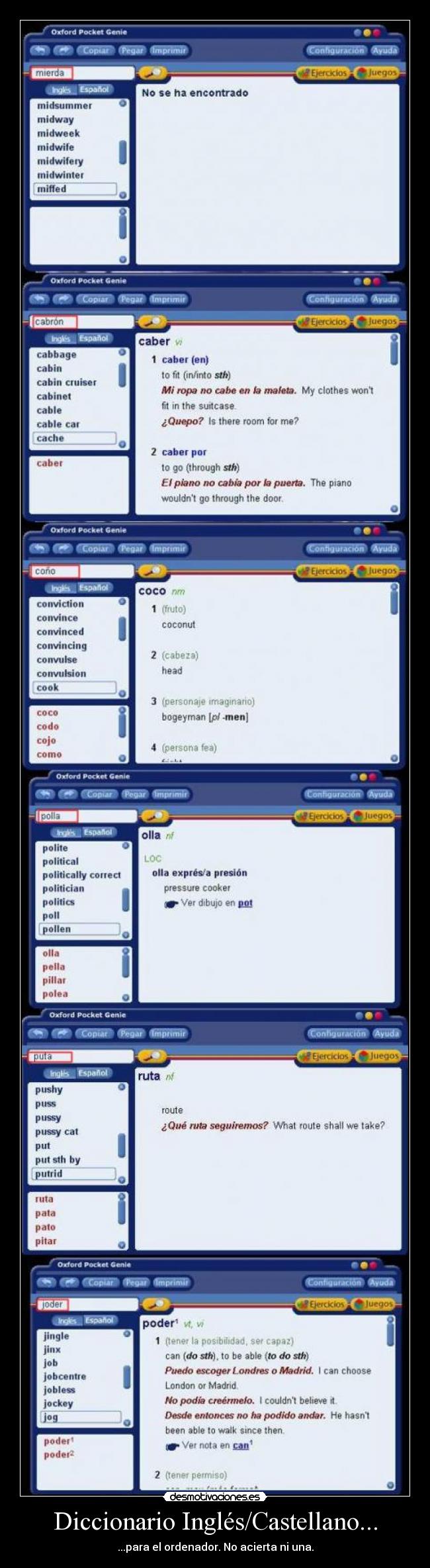 Diccionario Inglés/Castellano... -