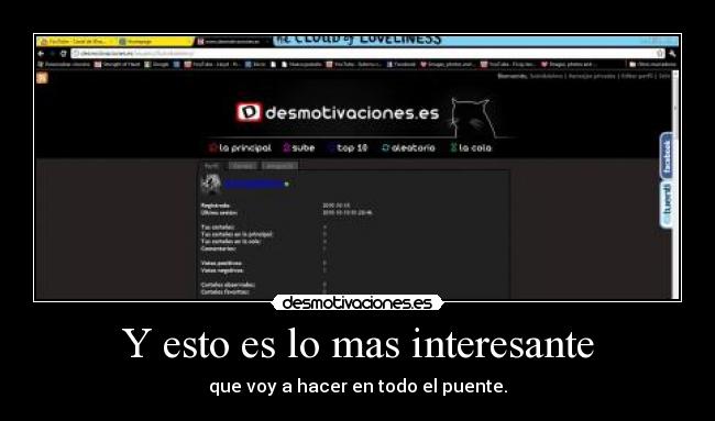 Y esto es lo mas interesante - que voy a hacer en todo el puente.