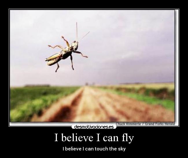 I believe I can fly - I believe I can touch the sky