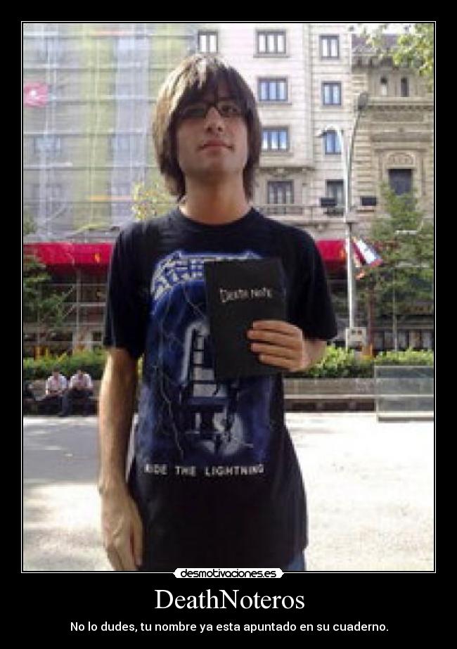 carteles death note muerte desmotivaciones