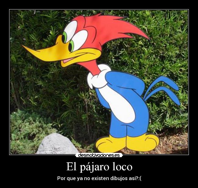 El pájaro loco - Por que ya no existen dibujos asi?:(
