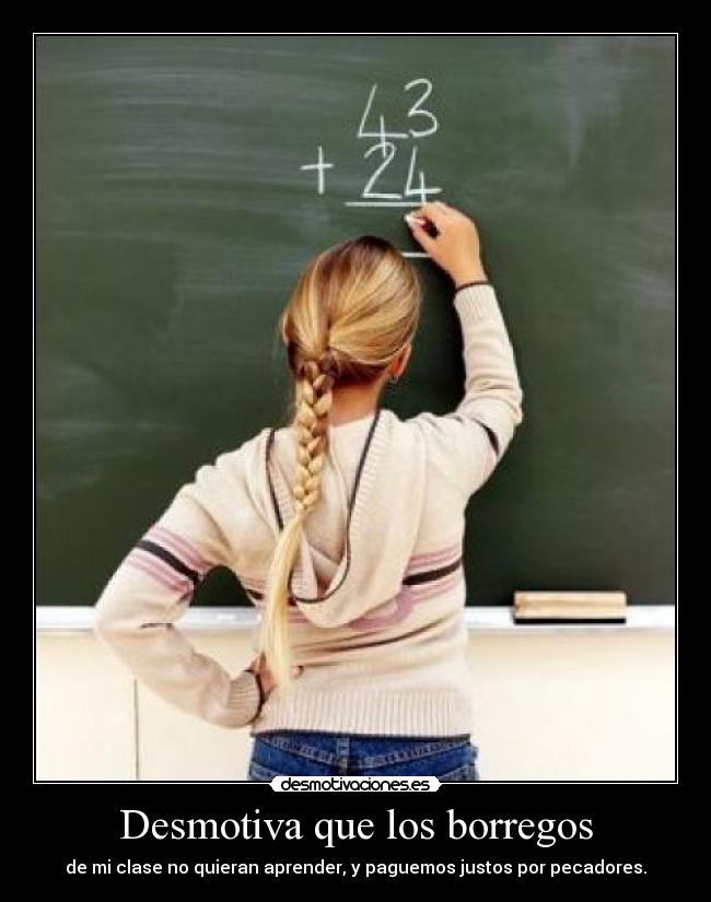 Desmotiva que los borregos -
