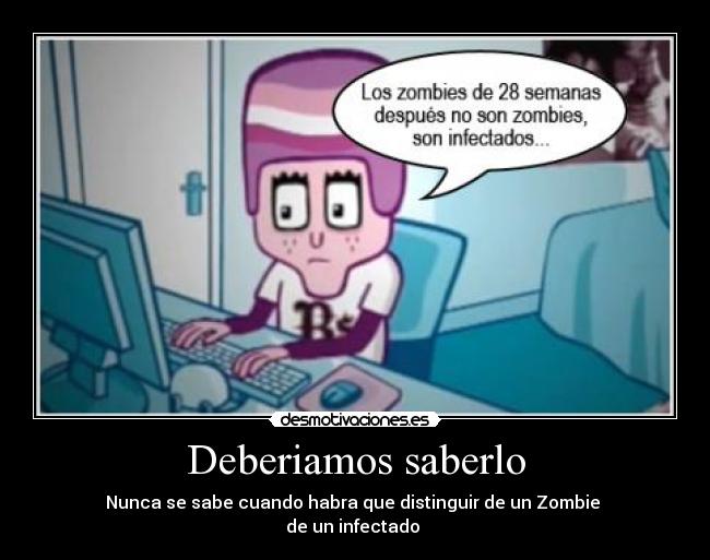 Deberiamos saberlo -