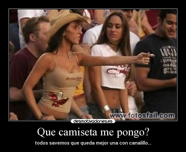 Que camiseta me pongo? - 