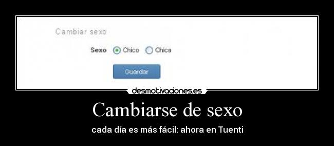 Cambiarse de sexo -