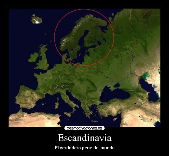 Escandinavia - El verdadero pene del mundo