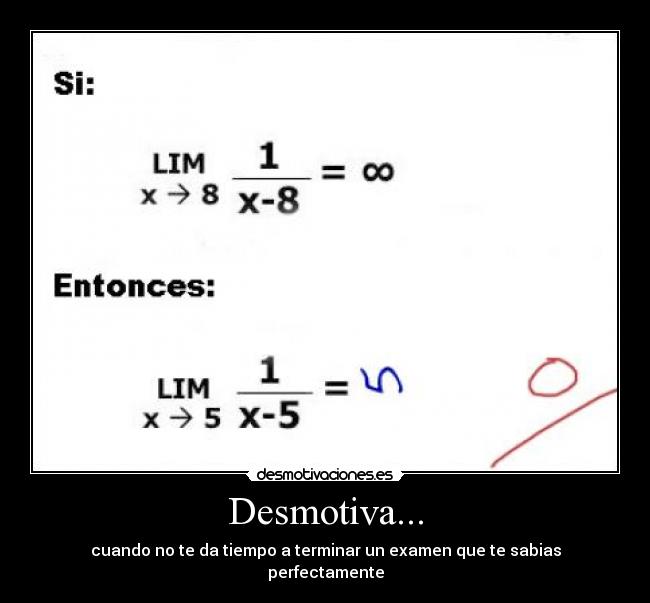 carteles examen estudiar desmotiva tiempo desmotivaciones