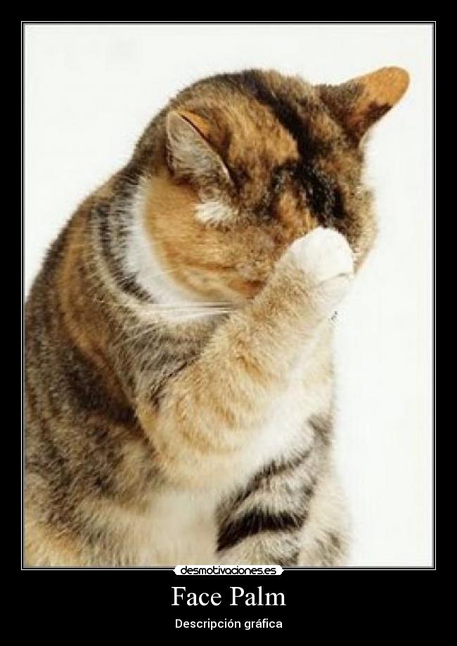 Face Palm - Descripción gráfica
