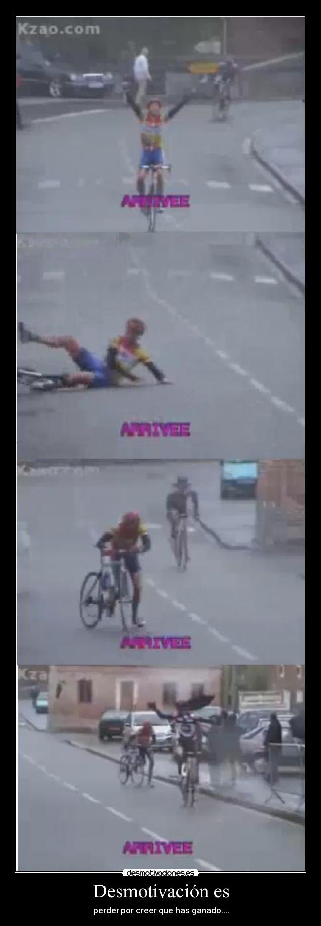 Desmotivación es - perder por creer que has ganado....