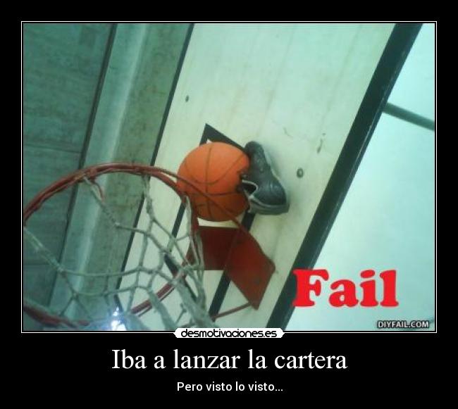 Iba a lanzar la cartera - 