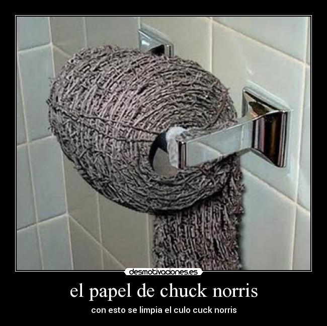 el papel de chuck norris -