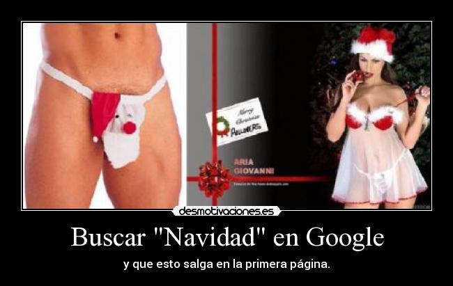 Buscar Navidad en Google - y que esto salga en la primera página.