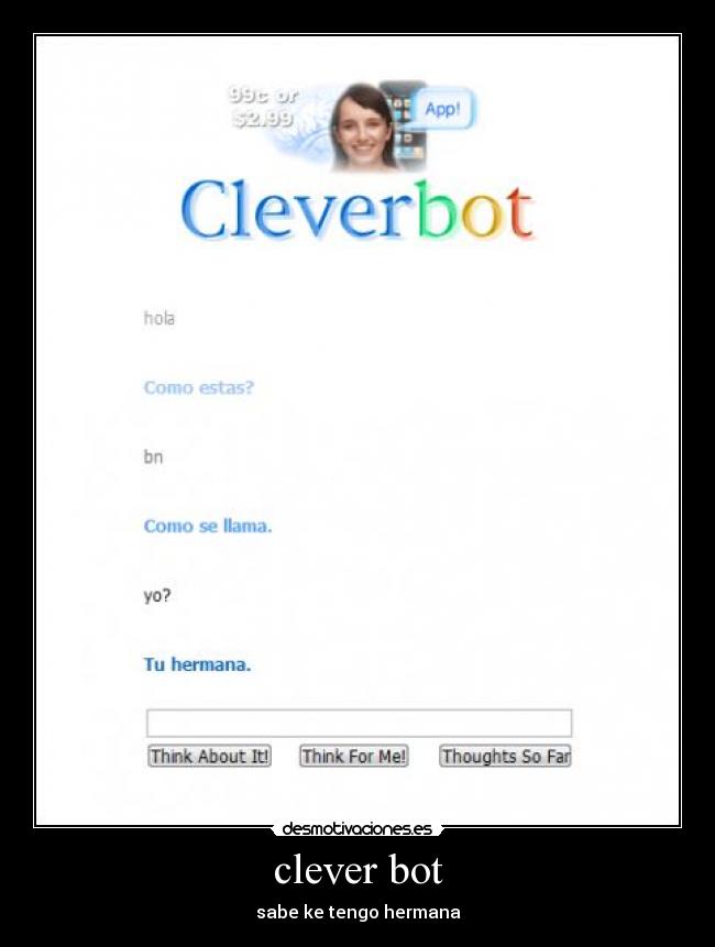 carteles clever bot desmotivaciones
