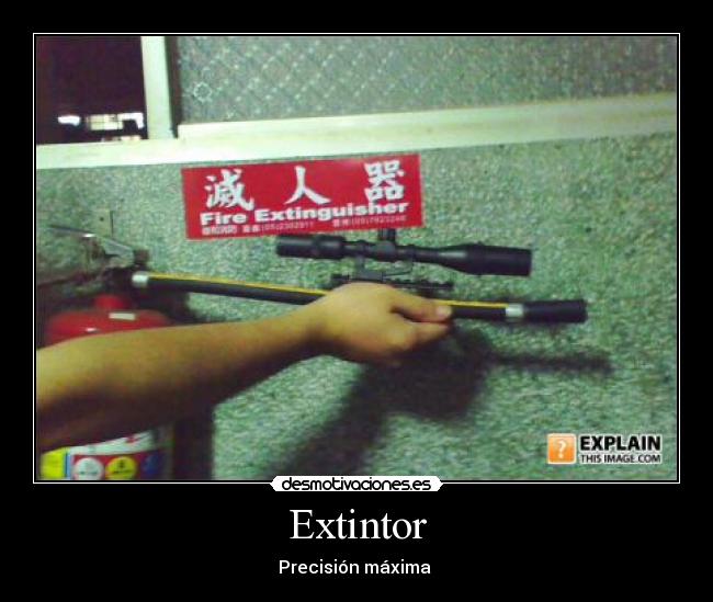 carteles extintor desmotivaciones