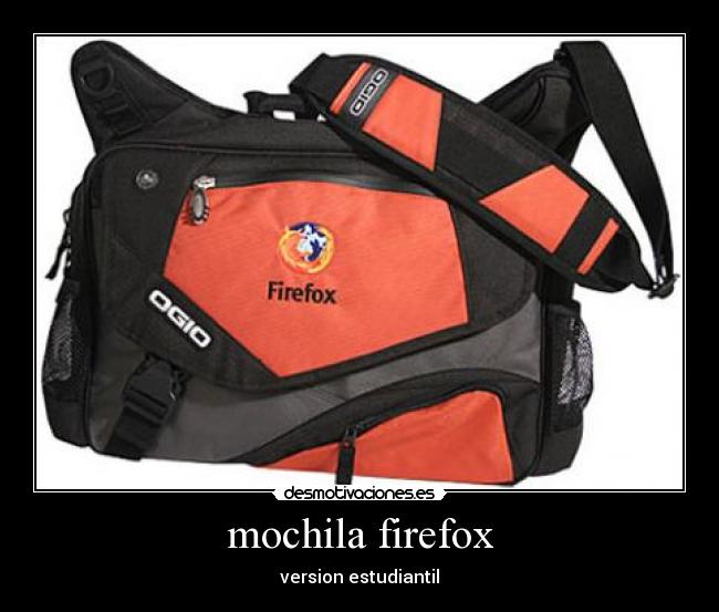 mochila firefox - version estudiantil