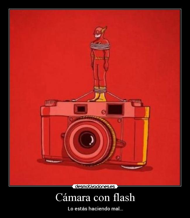 Cámara con flash - 