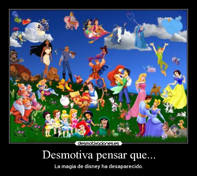 Desmotiva pensar que... -