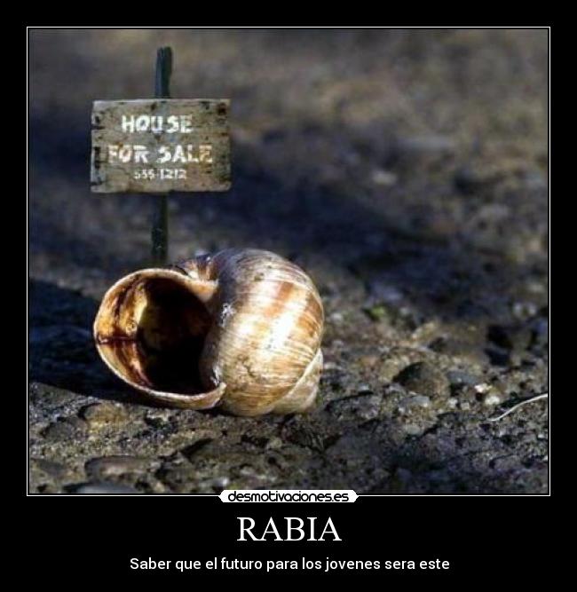 RABIA - Saber que el futuro para los jovenes sera este