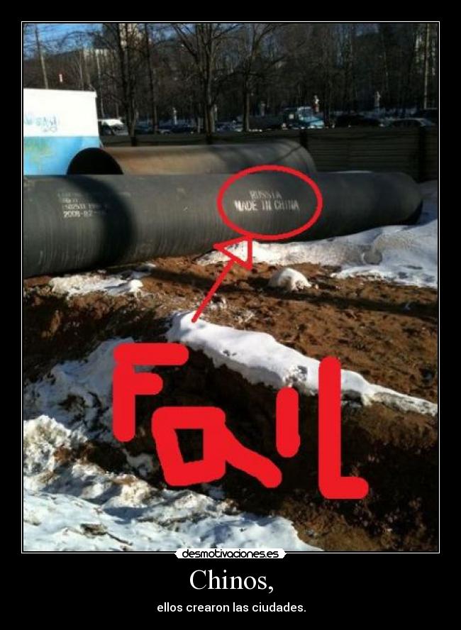 Chinos, - ellos crearon las ciudades.