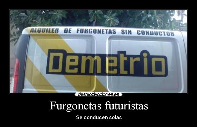 Furgonetas futuristas -