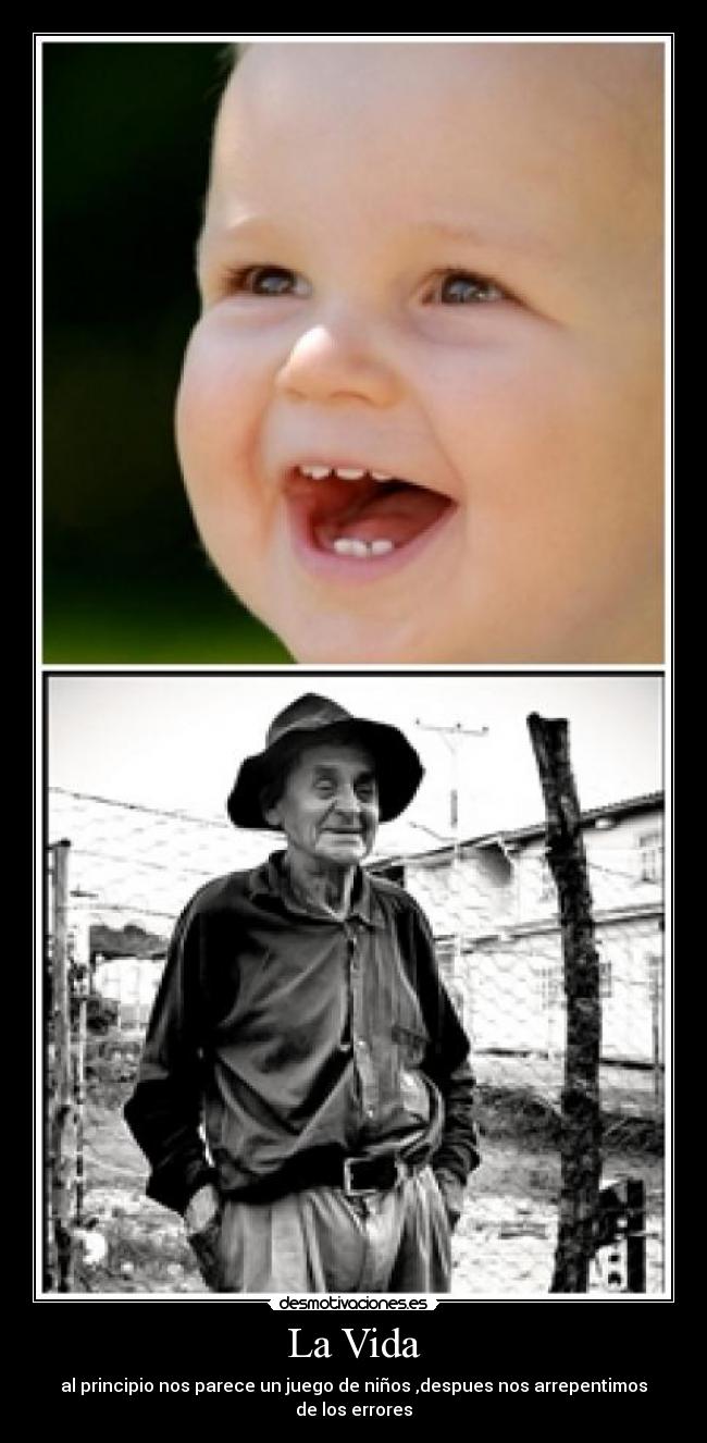carteles vida vida principio juego ninos arrepentimos errores desmotivaciones