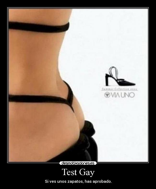 Test Gay - Si ves unos zapatos, has aprobado.