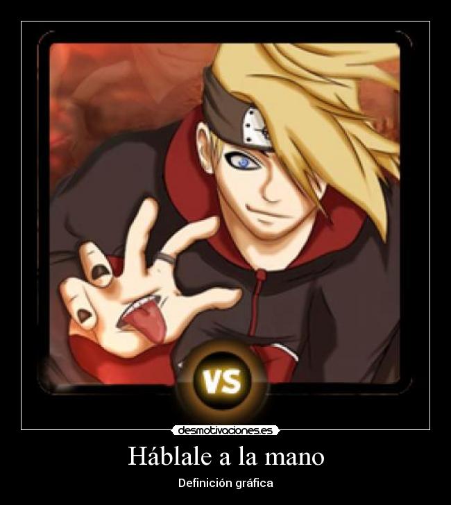 Háblale a la mano - Definición gráfica