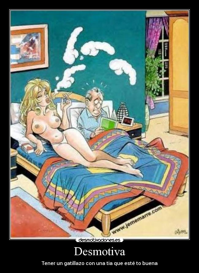 Desmotiva - Tener un gatillazo con una tia que esté to buena