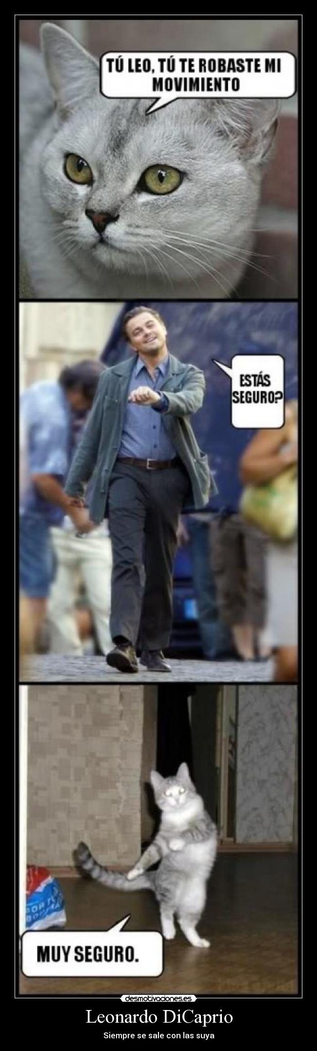 carteles leonardo dicaprio siempre sale con las suya dr4c096 desmotivaciones