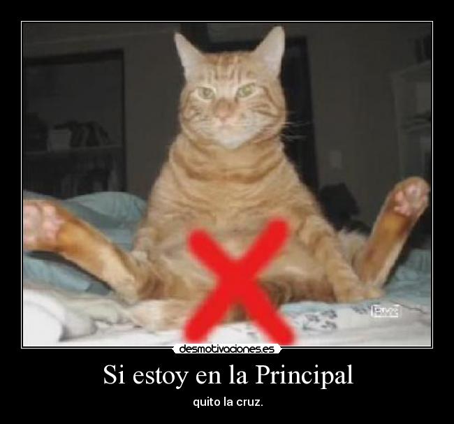 Si estoy en la Principal - quito la cruz.