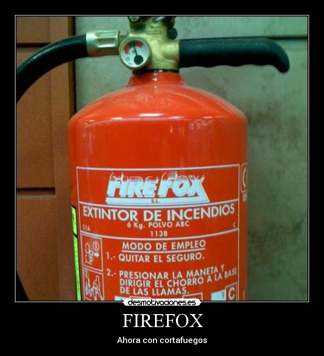 FIREFOX - Ahora con cortafuegos