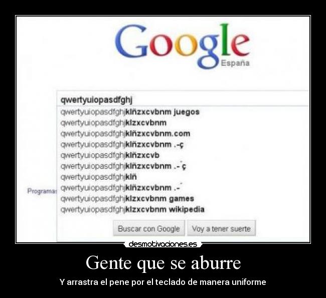 Gente que se aburre -