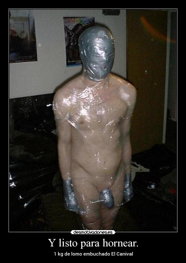 Y listo para hornear. - 1 kg de lomo embuchado El Canival