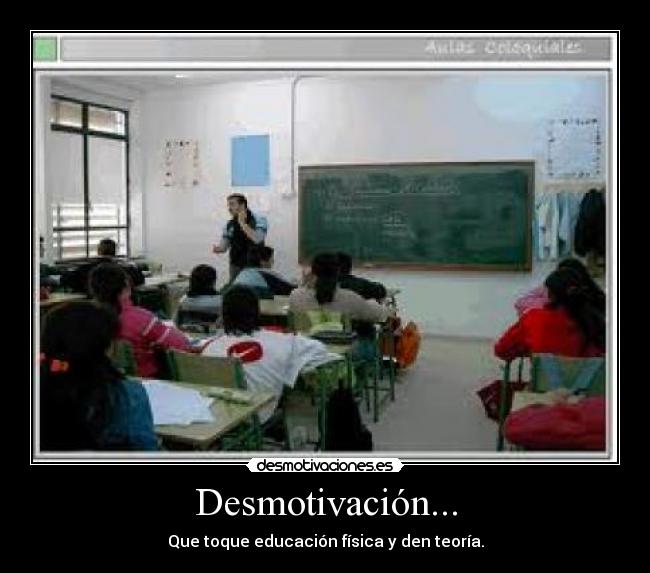 Desmotivación... -
